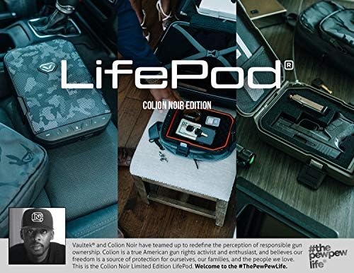 VAULTEK LifePod Güvenli Su Geçirmez Seyahat Çantası Sağlam Elektronik Kilit Kutusu Seyahat Organizatör Taşınabilir Tabanca Kılıfı